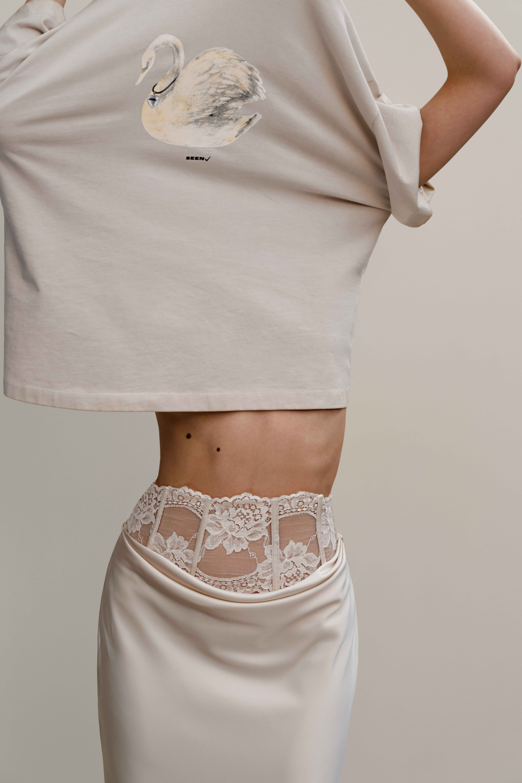 My Roman Empire Lace Waist Skirt