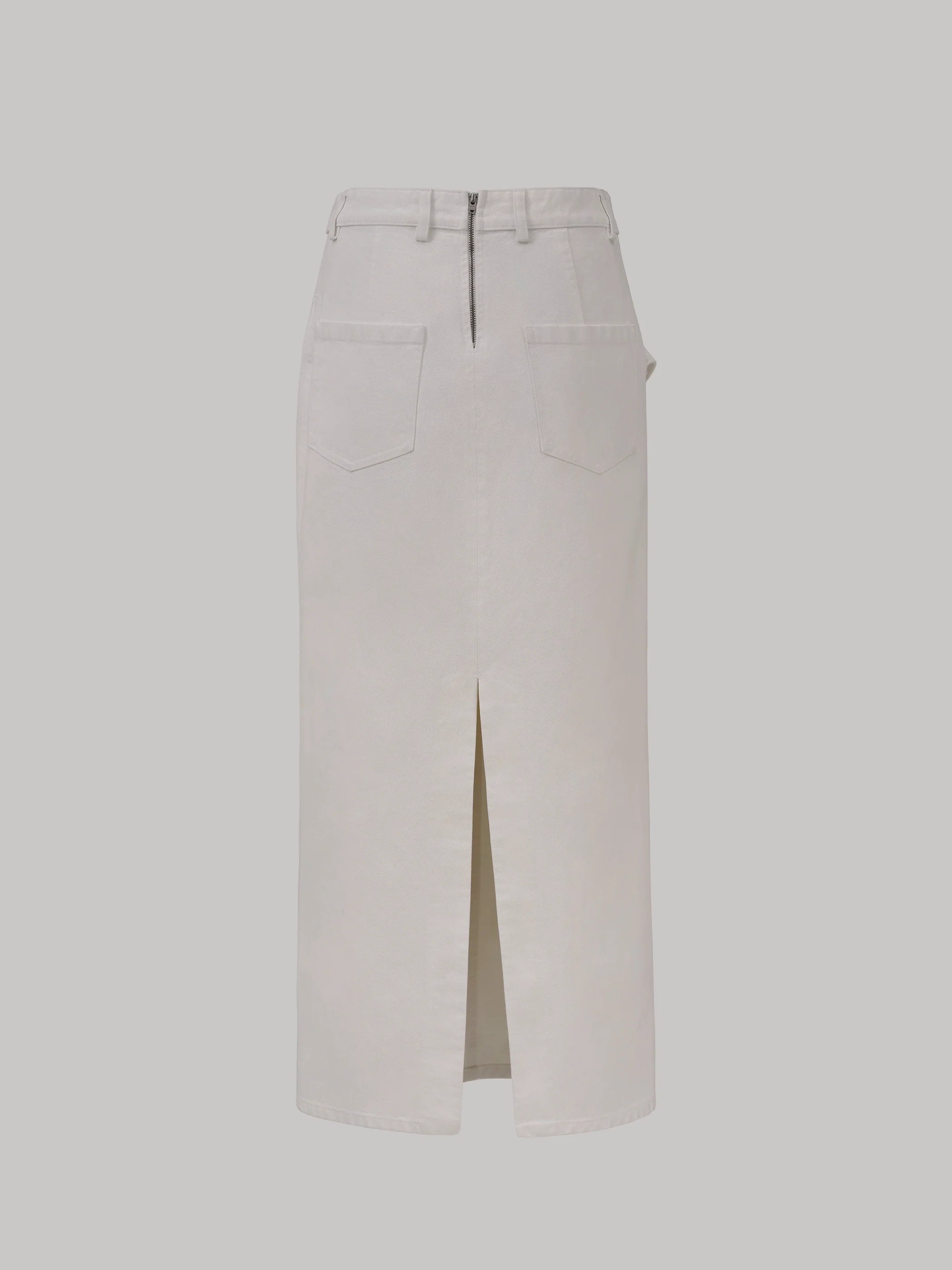 Macramé Exposé Denim Skirt