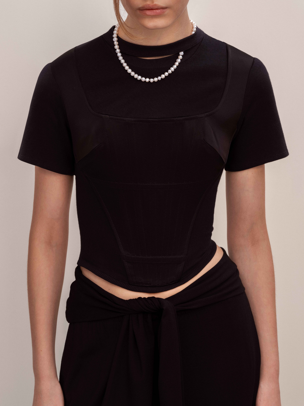 Pearls in Chaos Fitted Tee