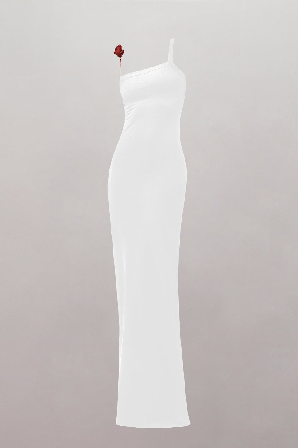 Surrealist Red Rose Strap Maxi Dress