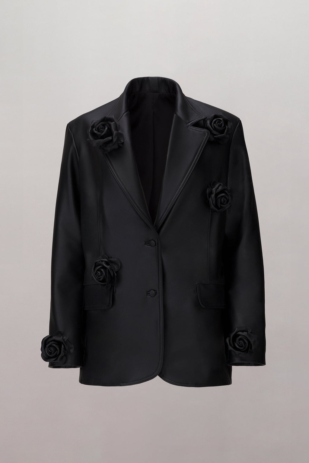 Wild Rose Leather Blazer