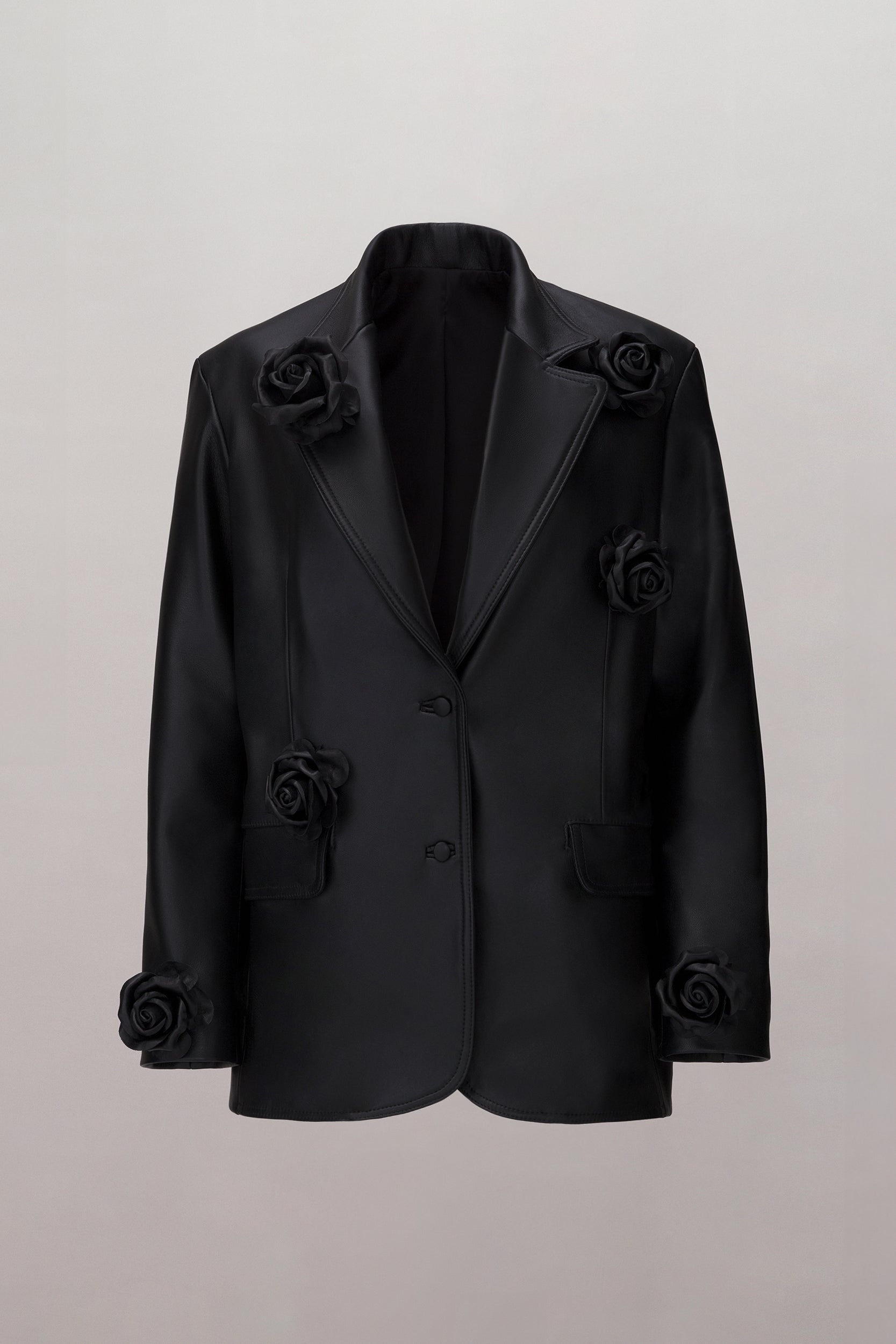 Wild Rose Leather Blazer