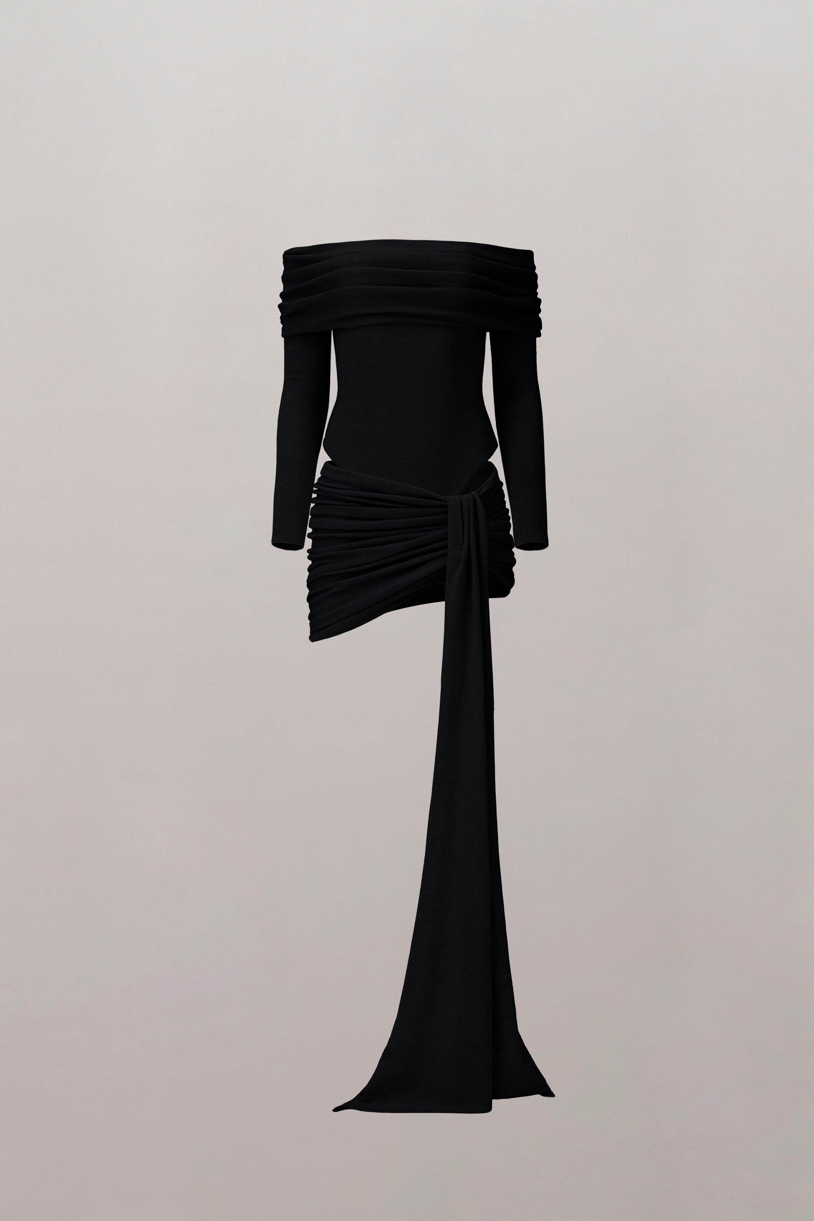 Wrapped in Merino Knitted Mini Skirt