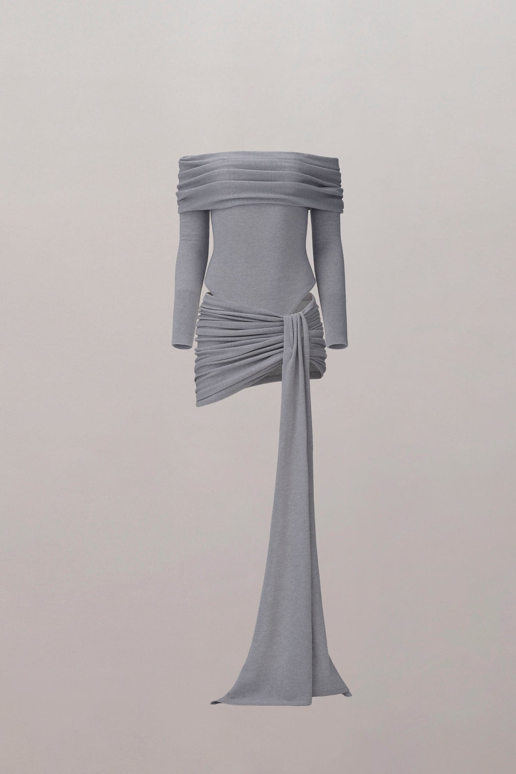 Wrapped in Merino Knitted Mini Skirt