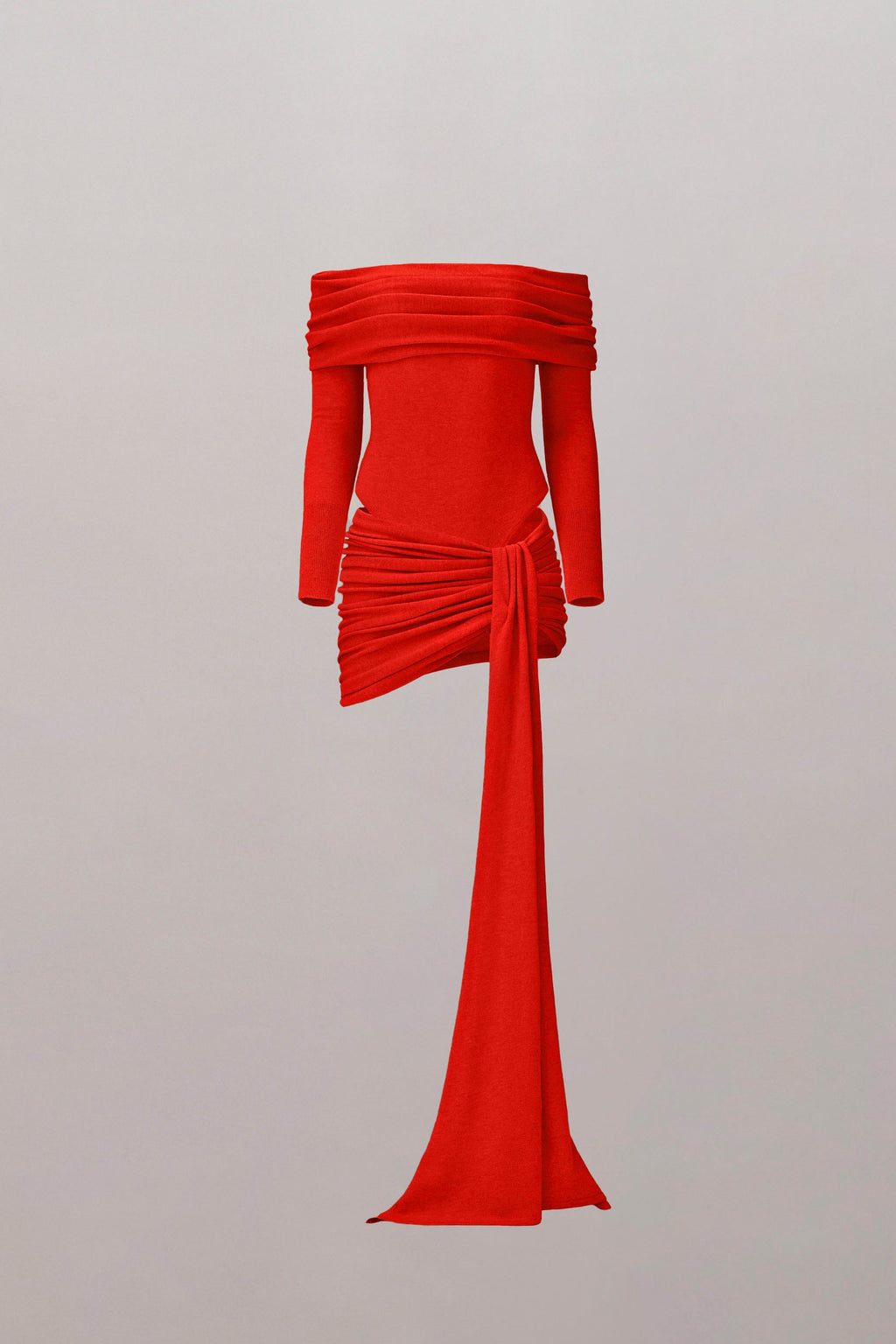 Wrapped in Merino Knitted Mini Skirt