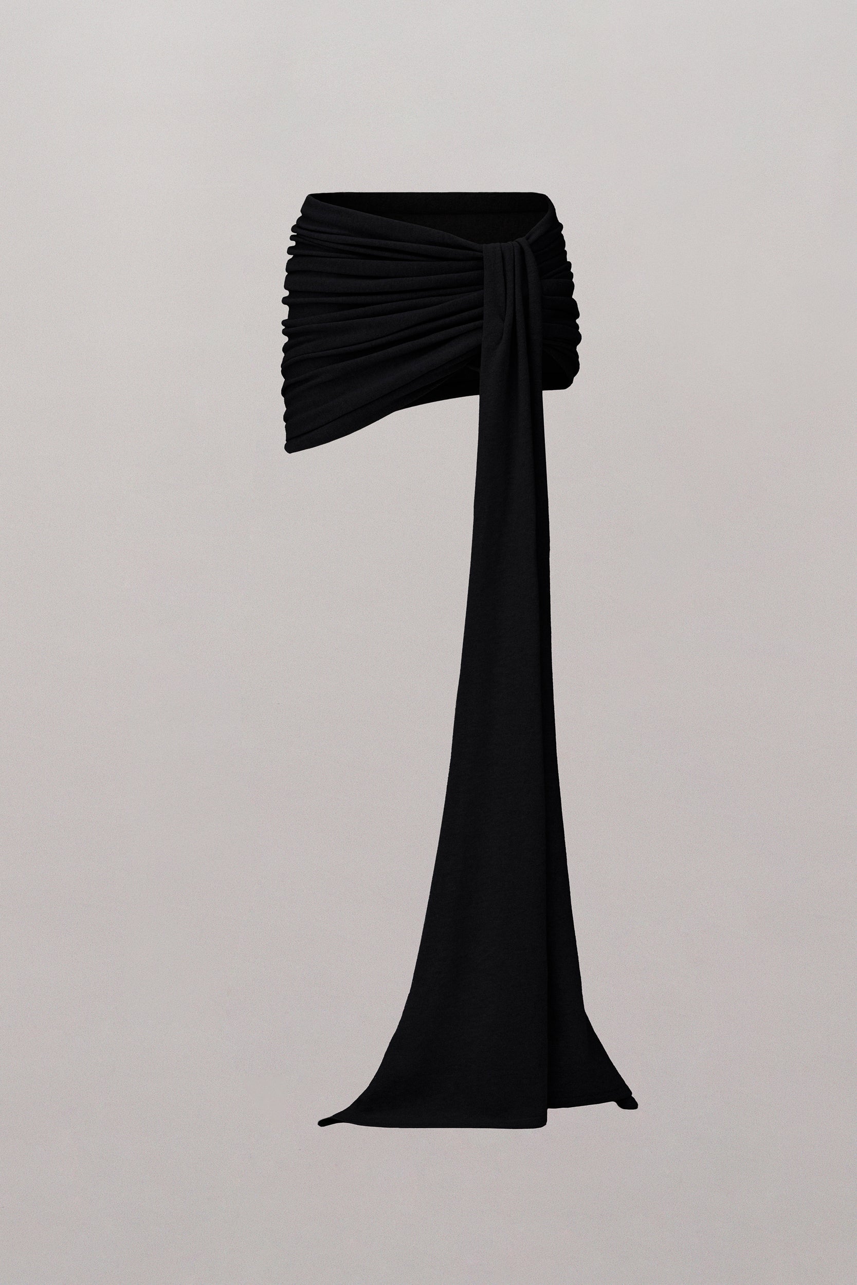 Wrapped in Merino Knitted Mini Skirt